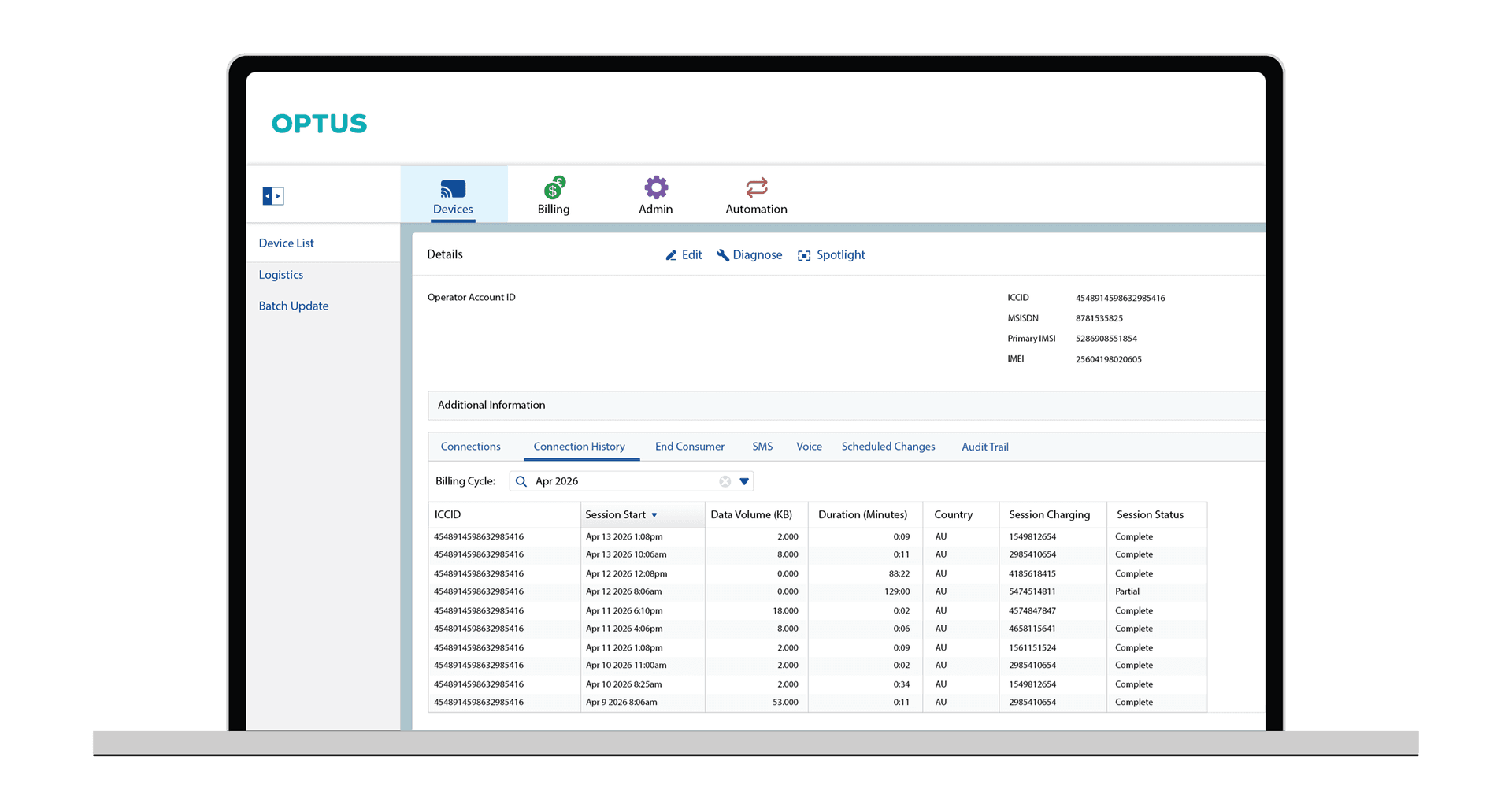 Jasper Platform — Connection History And Audit Trail